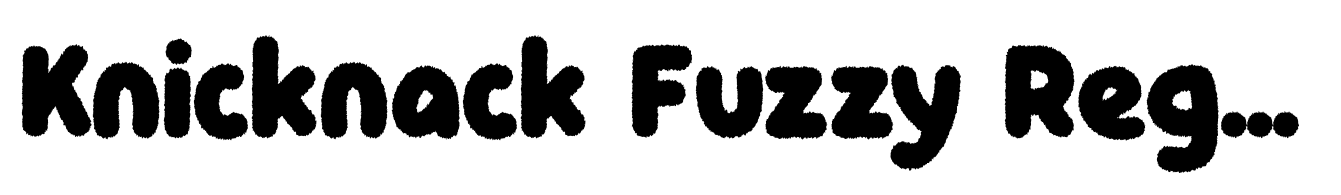 Knicknack Fuzzy Regular Font | Webfont & Desktop | MyFonts